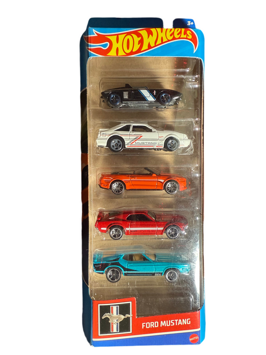 Hot Wheels Ford Mustang 5 car pack